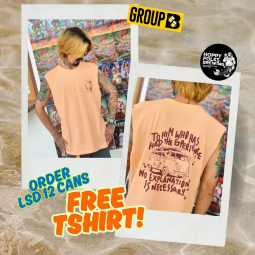 ซื้อ Hoppy Folks LSD IPL 6.3% 12 กระป๋อง แถมฟรีเสื้อ LSD 1 ตัว